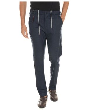 Marco Pescarolo Straight Trousers - Blue
