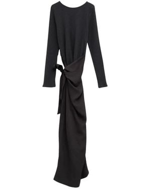 Our Legacy Kleedjes ,Zwart ,Katoen Twisted Dress