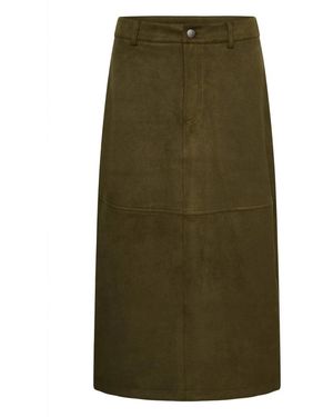 Kaffe Midi Skirts - Vert