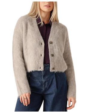 Second Female Truien & Vesten ,Karla Knit Cardigan - Grijs