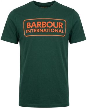 Barbour Tops ,Groen ,Katoen International Essential Large Logo T-Shirt