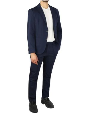 BOSS Single Breasted Suits - Blue