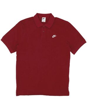 Nike Fitness ,Rood ,Katoen Essential Pique Polo Shirt