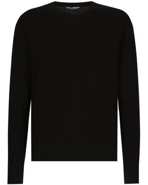 Dolce & Gabbana Round-Neck Knitwear - Black