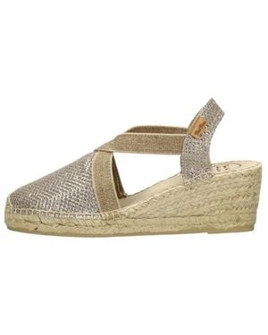 Toni Pons Schoenen ,Grijs ,Triton Wedge - Naturel