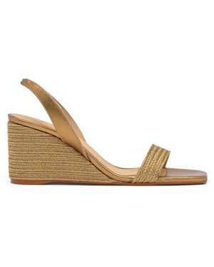 Castañer Schoenen ,Geel ,Leer Barby Slingback Sandaal - Metallic