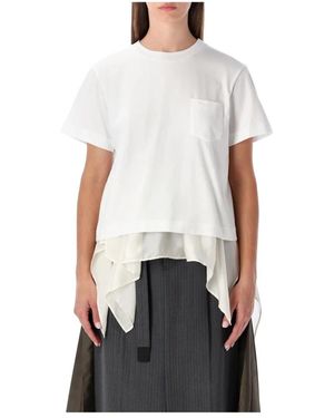 Sacai T-Shirts - Wit