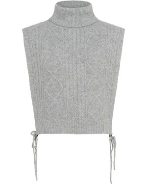 Cream Crfrina Knit Slipover - Grijs