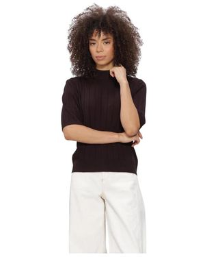 Bruuns Bazaar Truien & Vesten ,Bruin ,Anemone Bbglady Knit - Wit