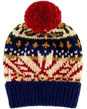 Gallo Bestickte Beanie Aus Acrylmischgewebe - Rot