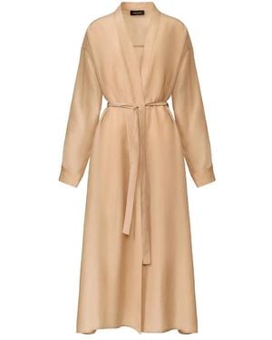 Fabiana Filippi Light Belt Shirt With Drawstring Waist - Natural