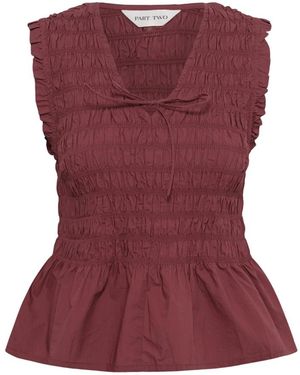 Part Two Tops ,Bruin ,Sleeveless Tops - Paars