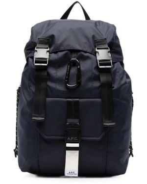 A.P.C. Backpacks - Blu