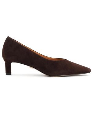 Kazar Editions Suède Pumps - Bruin
