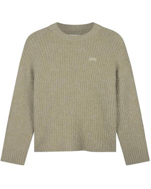 OLAF HUSSEIN Hellgrüner Pullover