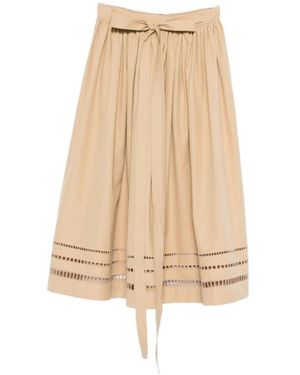 Ermanno Scervino Midi Skirts - Natural