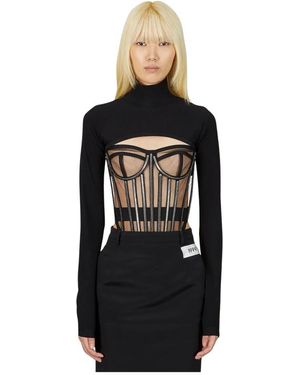 Dolce & Gabbana Kim High Neck Bolero - Zwart