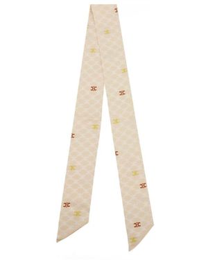 Celine Silk Scarves - White