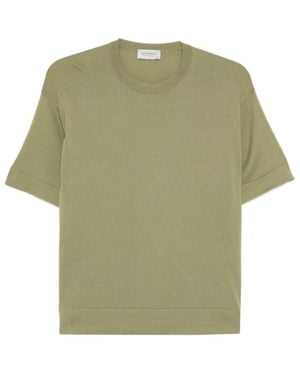 John Smedley Round-Neck Strickwaren - Grün