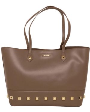 Twinset Shopping Bags - Brown