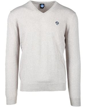 North Sails V-Neck Knitwear - Grey
