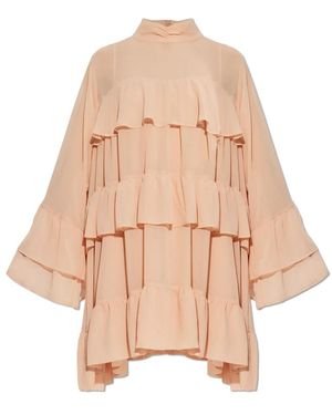 Gestuz Kleedjes ,Roze ,Polyester Gzchiffany Dress - Naturel