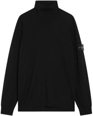 Stone Island Turtlenecks - Black