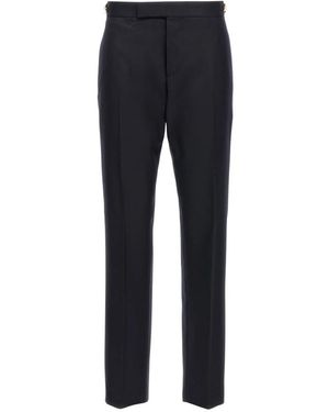 Thom Browne Broek Met Lage Taille - Blauw