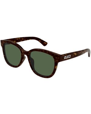 Gucci Phantos Oversize Zonnebril Met Groene Lenzen