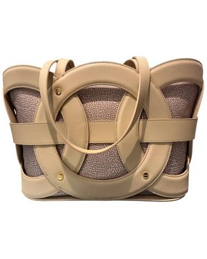Borbonese Stilvolle Schultertasche - Mettallic
