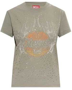 DIESEL T-Maggy-Cry T-Shirt - Grau