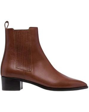 SCAROSSO Olivia Heeled Chelsea Boot - Bruin