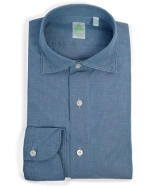 Finamore 1925 Formal Shirts - Blue