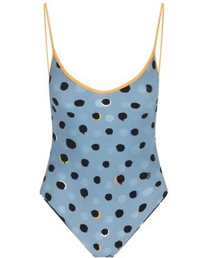 Fendi Falena Dots One-Piece - Blau