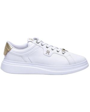 Tommy Hilfiger Pointy Court Hardware Trainers - White