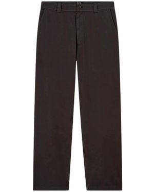 A.P.C. Broeken ,Bruin ,Katoen Dan Chinos - Zwart
