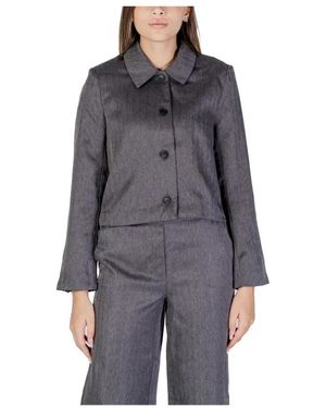 Jacqueline De Yong Grauer Polyester Herbst/Winter Damen Blazer