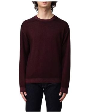 Emporio Armani Round-Neck Knitwear - Rojo