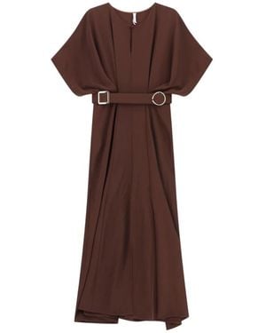 Imperial Midi Dresses - Brown