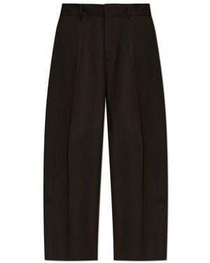 Studio Nicholson Broeken ,Bruin ,Wol Fume Tailored Pant - Zwart