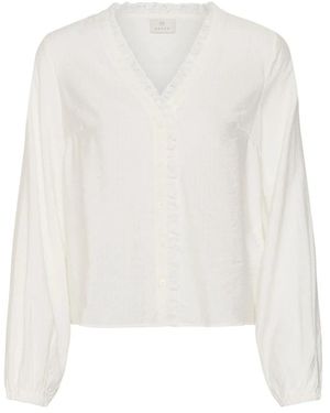 Kaffe Overhemden ,Wit ,Kajollia Blouse