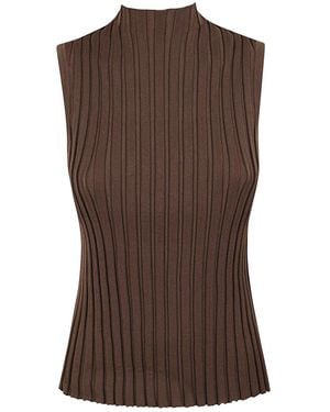 Weekend by Maxmara Sleeveless Tops - Brown