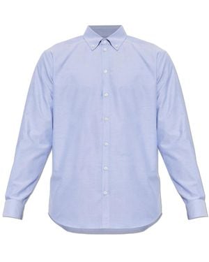 DSquared² Overhemden ,Blauw ,Katoen Shirt Met Geborduurd Logo