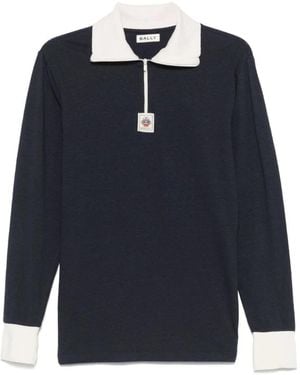 Bally V-Neck Knitwear - Blue