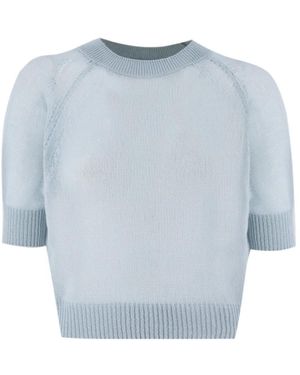 Ermanno Scervino Kasjmier T-Shirt Omphalodes/Celeste Chiaro Ss25 - Blauw