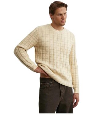 sunflower Rundhals-Strickpullover - Natur