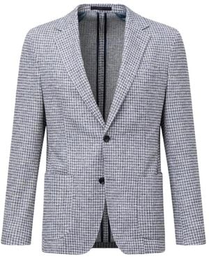 Strellson Textured Stripe Blazer - Blau