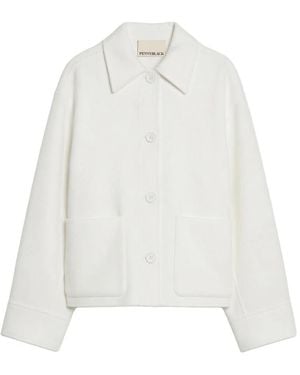 Pennyblack Jassen ,Wit ,Wol Newport Jacket