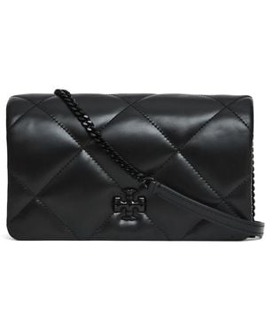 Tory Burch Zwarte Diamond Quilt Schoudertas
