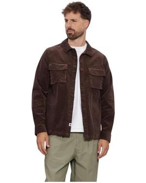 Anerkjendt Akoscar Cord Overshirt - Braun